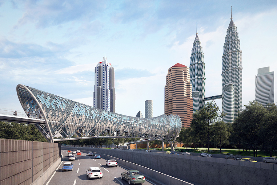 Saloma Link Kuala Lumpur bridge